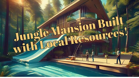 Jungle: Mansion Built with Local Resources!