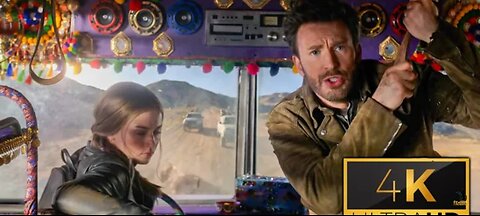 Ghosted Movie Funny Bus Chase Scene - Chris Evans And Ana De Armas