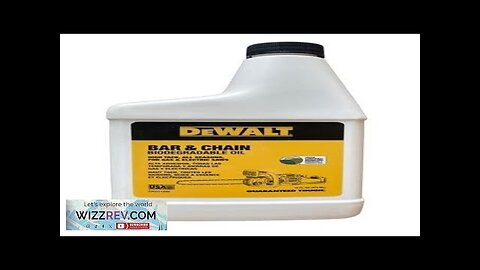 DEWALT Biodegradable Chainsaw Oil – High Performance Non Toxic Professional Lubricant – Review