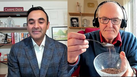 Dr John Campbell w' Dr Suneel Dhand - Natural medicine, Flax seed [for blood pressure]