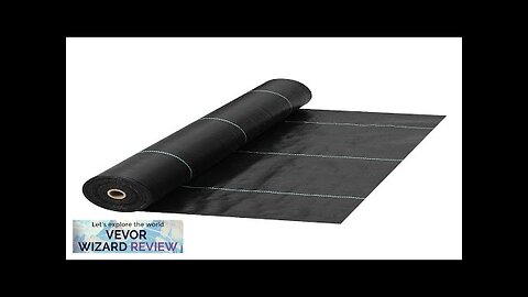 VEVOR Weed Barrier 5.8oz Landscape Fabric 4ft x 300ft Cover Mat Heavy Review