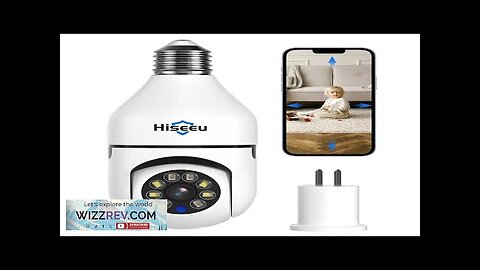 Hiseeu P03 3MP Bulb IP Camera 2.4G Wireless PTZ Outdoor Cam Intelligent Review