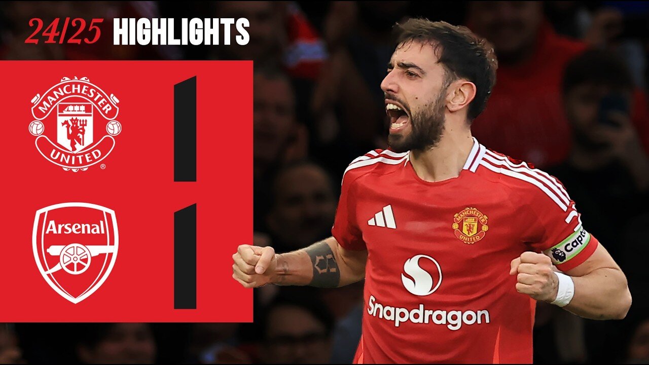 Thrilling Draw at Old Trafford! | Manchester United vs Arsenal 2025 Highlights