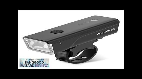 ROCKBROS Smart Light Senor Bike Headlight 260Lm Bright LED 1500mAh Battery Type-C Review