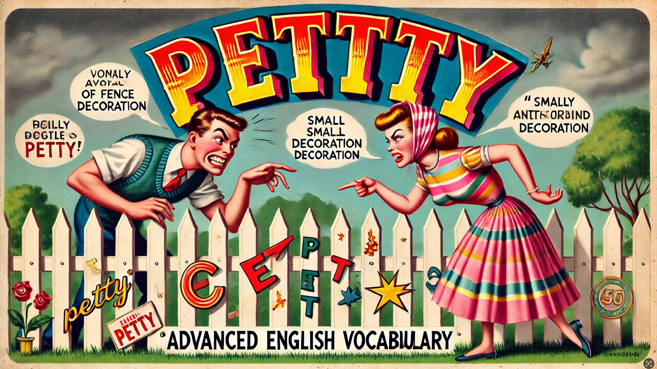 Vocabulary and Pronunciation "PETTY" Advanced English