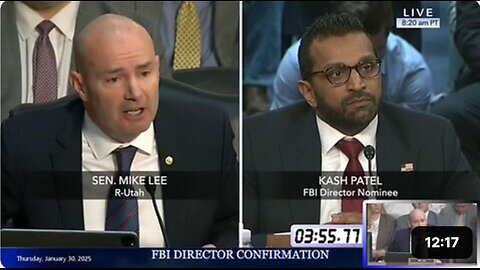 Mike Lee at Kash Patel FBI confirmation hearing * Jan. 30, 2025