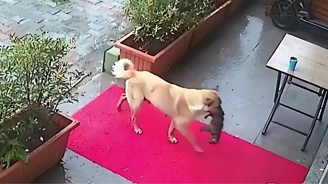 Heroic Dog Saves Freezing Puppy in Istanbul