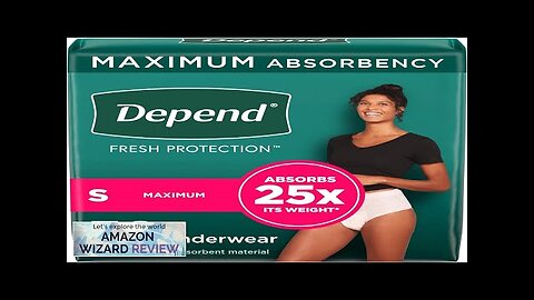 Depend Fresh Protection Women’s Adult Incontinence & Postpartum Bladder Leak Underwear Review