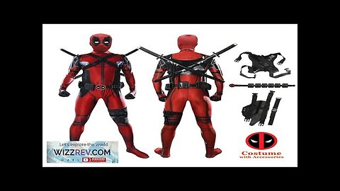 MARVEL Deadpool Cosplay Costumes Kids Adult Superhero Bodysuit Jumpsuit with Mask Rich Review