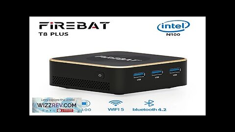 FIREBAT T8 Plus Intel N100 Black CPU Mini PC Desktop Computer 8GB Review