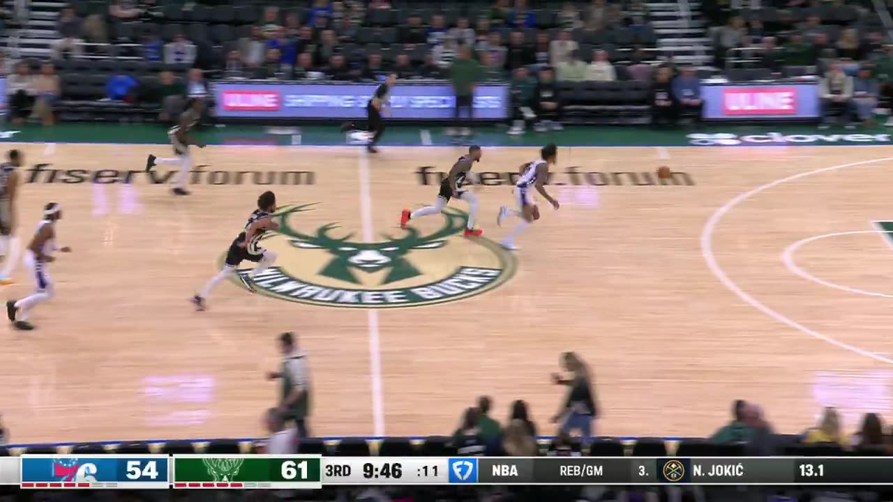 NBA - Tyrese Maxey with the tip-drill assist!