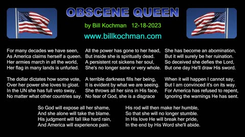 OBSCENE QUEEN -- an original song by Bill Kochman.