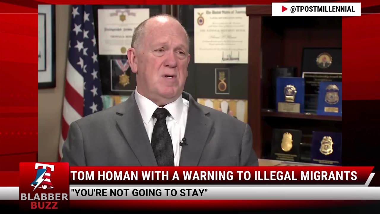 Tom Homan With A Warning To Illegal Migrants