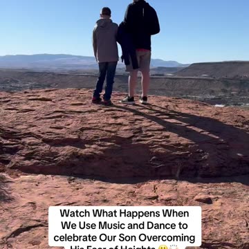 Down Syndrome Son Overcoming Fear of Heights