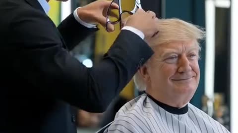 Ronaldo hair cutting to Donald trump's