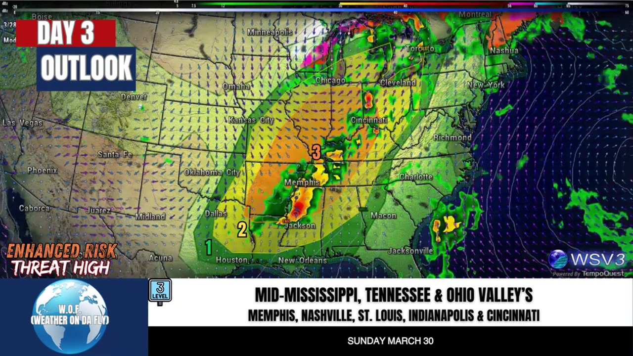 🌩️ Convective Outlook Day 3: Significant Severe! 3/28/25 #shorts #stormupdate