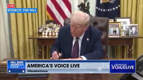 PRESIDENT TRUMP: PEN IN HAND SIGNING MORE EXECUTIVE ORDERS THIS AFTERNOON