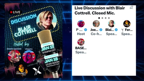 Live X Space with Blair Cottrell