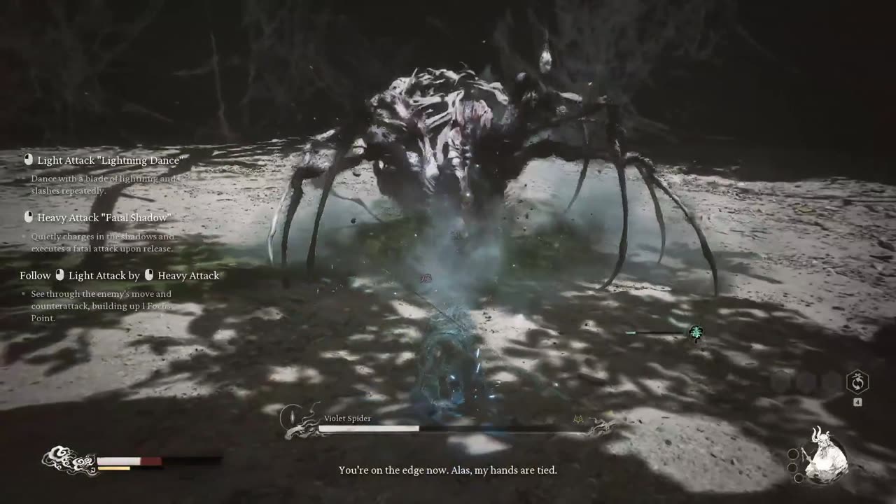 Beating up the mother of all spiders (Boss Fight - Violet Spider)