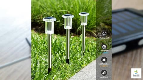 Gorrzai Solar Pathway Lights 10 Pack