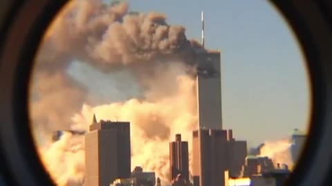 New footage has emerged of the fall of the Twin Towers on September 11