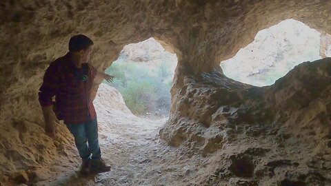 Ancient Rock Shelters along the Apache Trail in Arizona