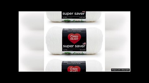 Red Heart Super Saver White Yarn - 3 Pack of 198g/7oz - Review