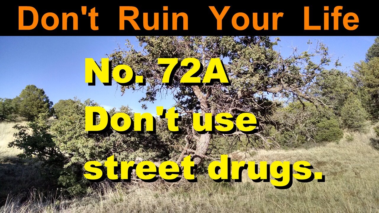DRYL No. 72A -- Don't use street drugs.