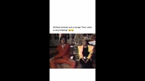 Michael Jackson was a savage "Your voice is very irritating" 😬😂