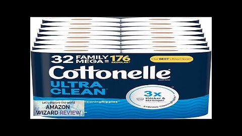 Cottonelle Ultra Clean Toilet Paper with Active CleaningRipples Texture 32 Family Mega Review