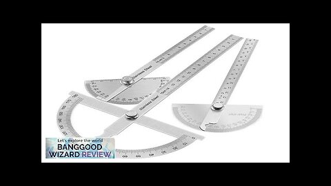 180 Degree Protractor Metal Angle Finder Goniometer Angle Ruler Stainless Steel Woodworking Review