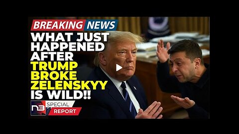 Breaking: What Just Happened Seconds After Trump Broke Zelensky Has The Entire World Laughing Now