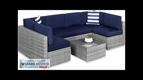 Best Choice Products 7-Piece Modular Outdoor Sectional Wicker Patio Conversation Set w/ Review