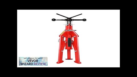 VEVOR V Head Pipe Stand 1/8"-12" CapacityAdjustable Height 20"-37"Pipe Jack Stands 2500 Review