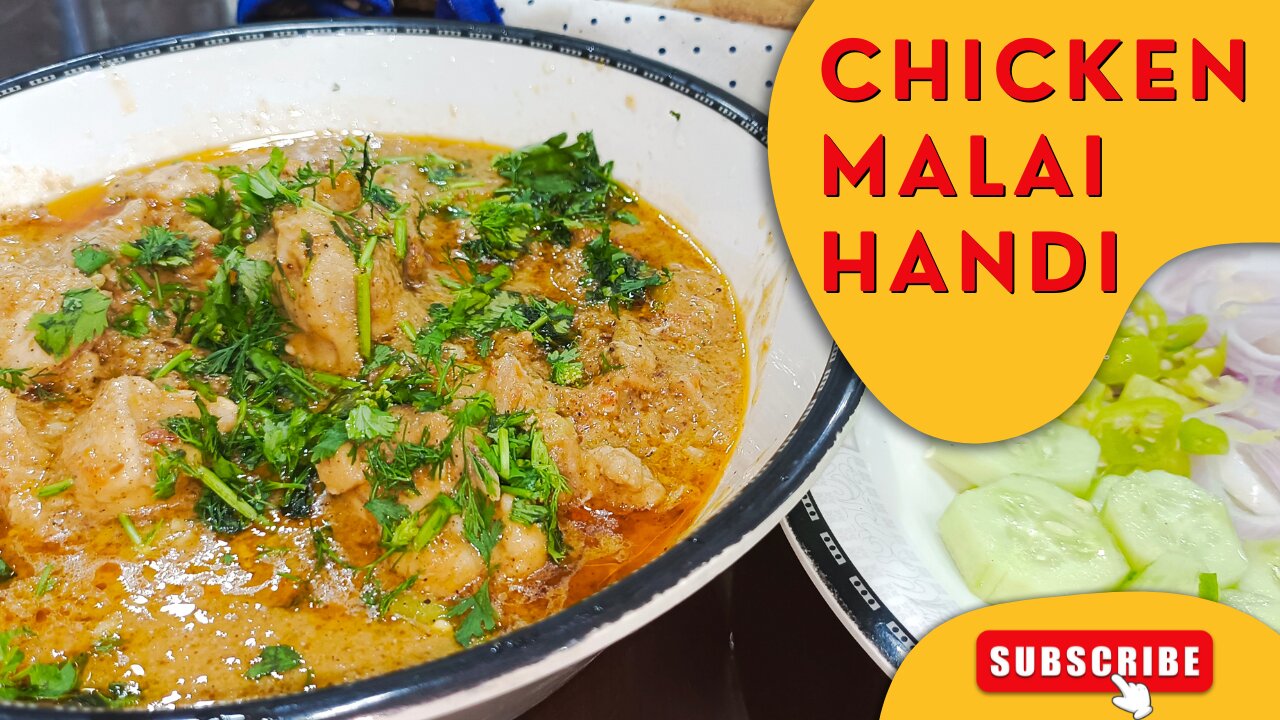 Chicken Malai Handi || Chicken Malai Boti food by Dish Delight #food #cooking #chickenrecipe