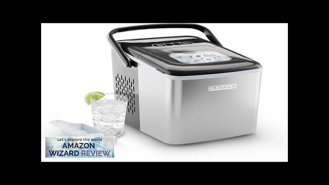 Iceman Dual-Size Countertop Ice Maker Machine Portable Creates 2 Cube Sizes in Review