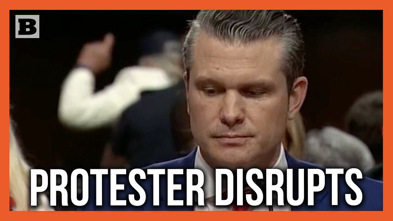 Protester Disrupting Pete Hegseth Hearing Gets Escorted Out by Capitol Police