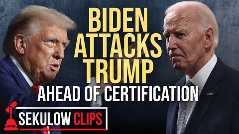 Biden Has Harsh Words For Trump Ahead Of Kamala Certification