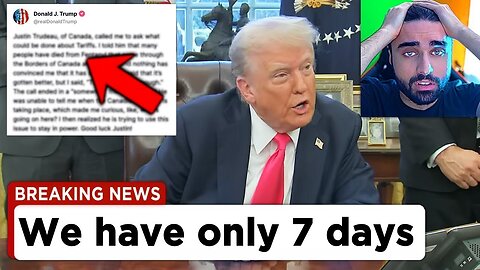 Trump... it's SADLY OVER‼️😨 - Trump News, Tesla Stock, Canada Tariffs, Daily Dose of Internet, Memes