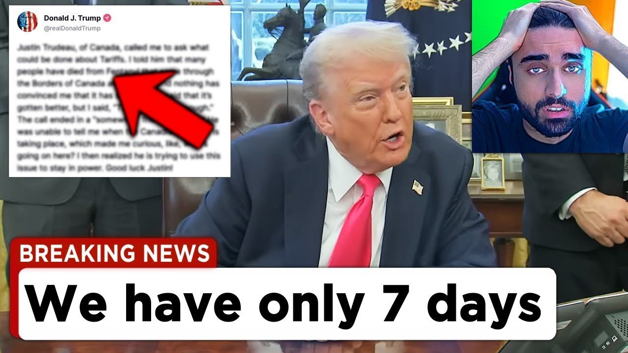 Trump... it's SADLY OVER‼️😨 - Trump News, Tesla Stock, Canada Tariffs, Daily Dose of Internet, Memes