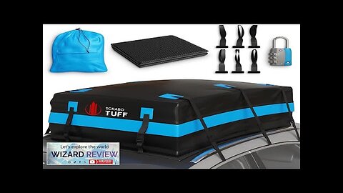 ScraboTuff Roof Rack Cargo Carrier -21cu ft Car Rooftop Cargo Carrier Bag Review