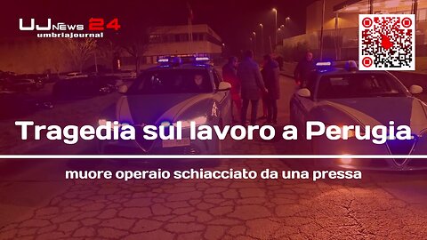 Tragedia sul lavoro a Perugia, muore operaio schiacciato da una pressa