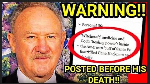 Strange Update To Gene Hackman`s Suspicious Death! ~ by Minutes Of Horror 2/28/25