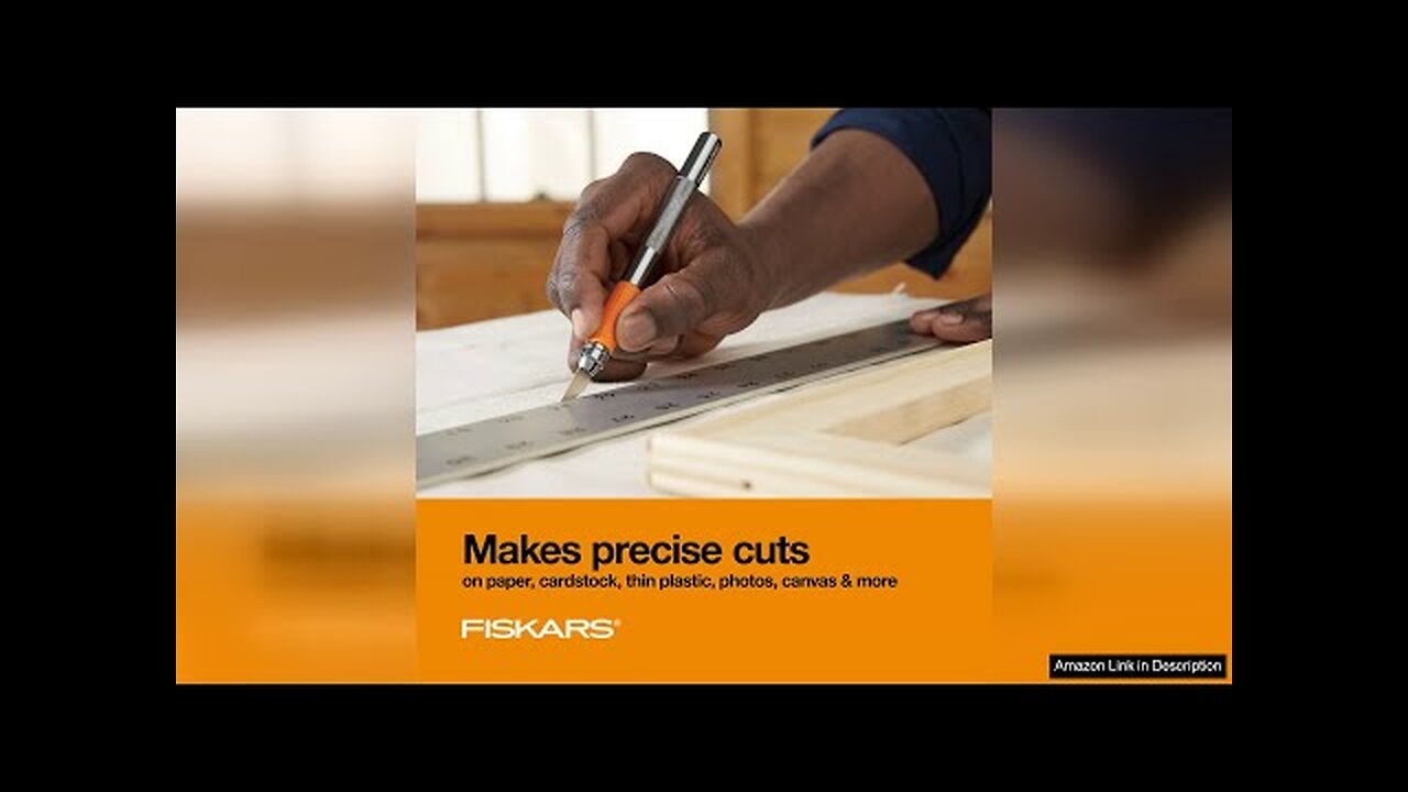 Fiskars SoftGrip Detail Craft Knife - 8" Exacto Knife for Crafting - Review