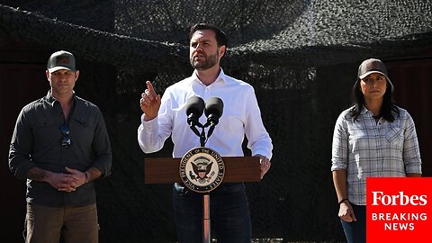 RAW: JD Vance, Pete Hegseth, And Tulsi Gabbard Hold Press Briefing At US/Mexico Border!