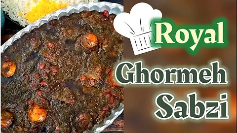 Authentic Persian Ghormeh Sabzi with A simple traditional trick