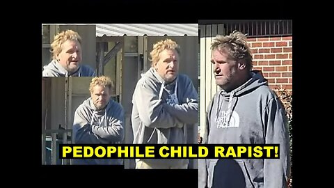 Satanic Pedophile Child Rapist Psychopath Aryan Brotherhood Member in Plain Sight!