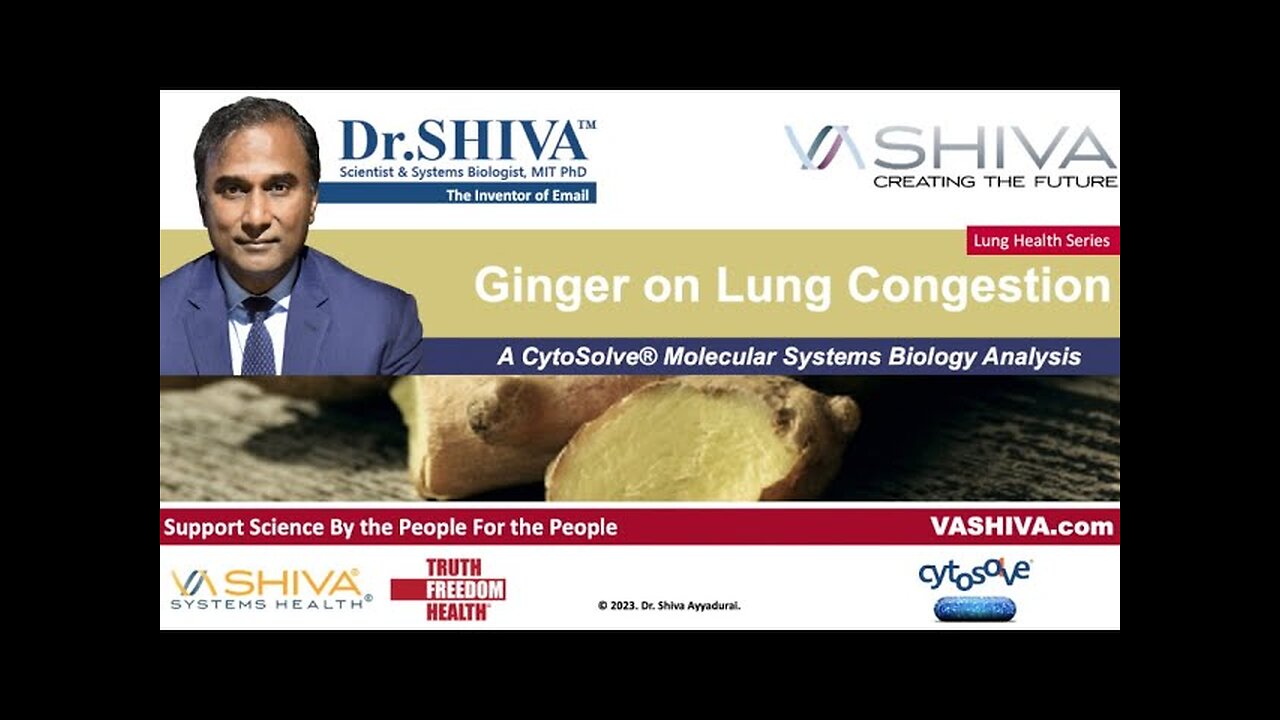 Dr.SHIVA™: Ginger on Lung Congestion. A CytoSolve® Analysis(02/24)