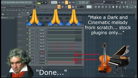 Realistic Dark Melody Tutorial-FL Studio-How to make melodies from scratch w/ STOCK Plugins