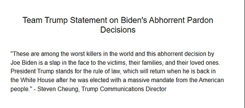 Trump Team. Biden Commuting Death Sentences 'Abhorrent'